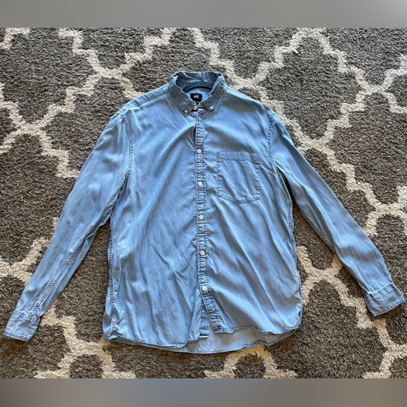 H&M Shirts Hm Mens Denim Shirt Poshmark